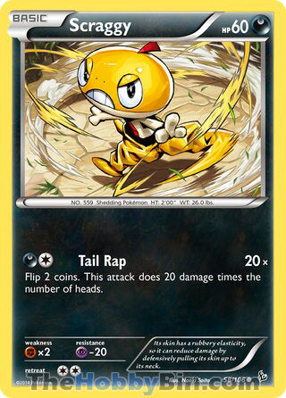 Scraggy Flashfire Common #58/106