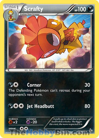 Scrafty Flashfire Rare #59/106