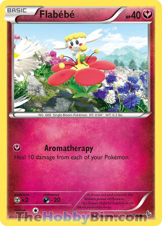 Flabebe #62/106 Common - Flashfire Pokemon card