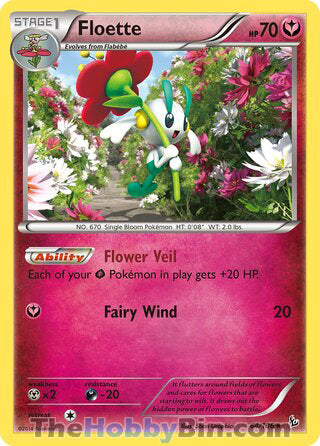 Floette #64/106 Rare - Flashfire Pokemon card