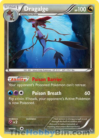 Dragalge #71/106 Rare - Flashfire Pokemon card