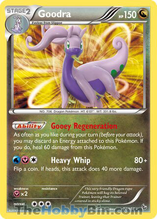 Goodra #74/106 Holo Rare - Flashfire Pokemon card