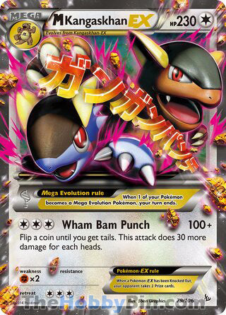M Kangaskhan EX #79/106 Ultra Rare - Flashfire Pokemon card