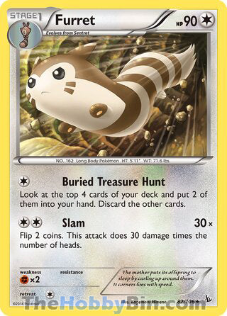 Furret Flashfire Rare #82/106