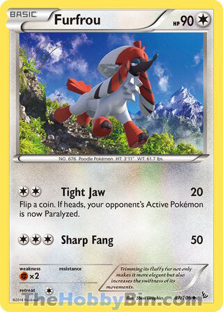 0087 Furfrou Uncommon Flashfire
