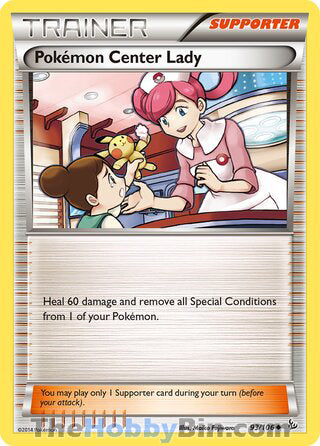 Pokemon Center Lady #93/106 Uncommon - Flashfire Pokemon card