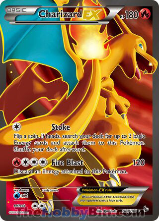 Charizard EX #100/106 Ultra Rare - Flashfire Pokemon card