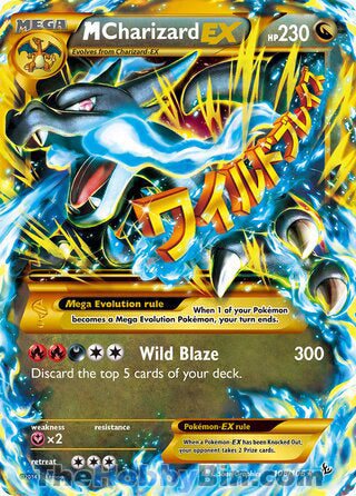 M Charizard EX #108/106 Secret Rare - Flashfire Pokemon card