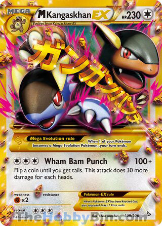 M Kangaskhan EX #109/106 Secret Rare - Flashfire Pokemon card
