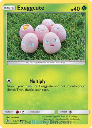0001 Exeggcute Common Forbidden Light