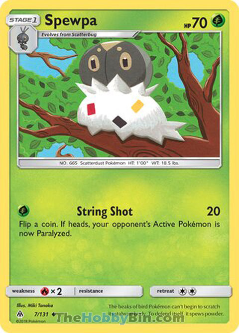 0007 Spewpa Uncommon Forbidden Light