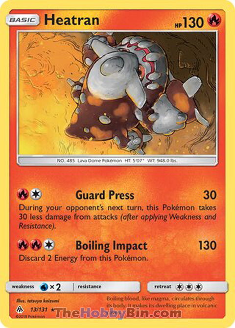 0013 Heatran Rare Forbidden Light