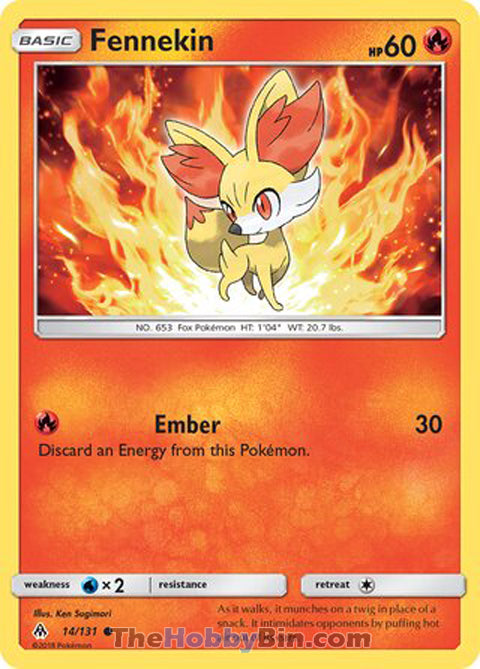 Fennekin Forbidden Light Common #14/131