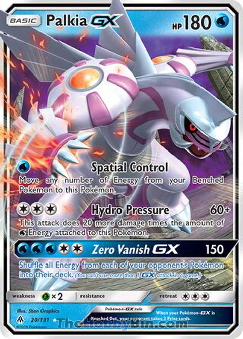 0020 Palkia GX Ultra Rare Forbidden Light
