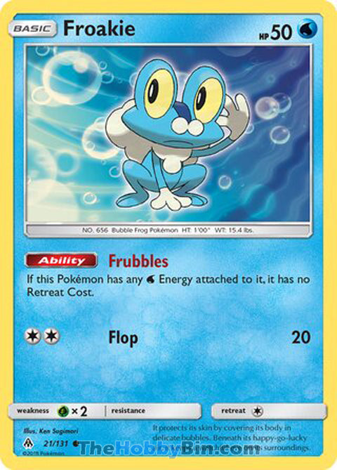 0021 Froakie Common Forbidden Light