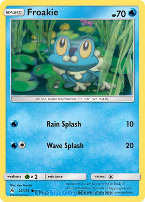 Froakie #22/131 Common - Forbidden Light Pokemon card