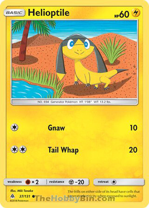 Helioptile #37/131 Common - Forbidden Light Pokemon card