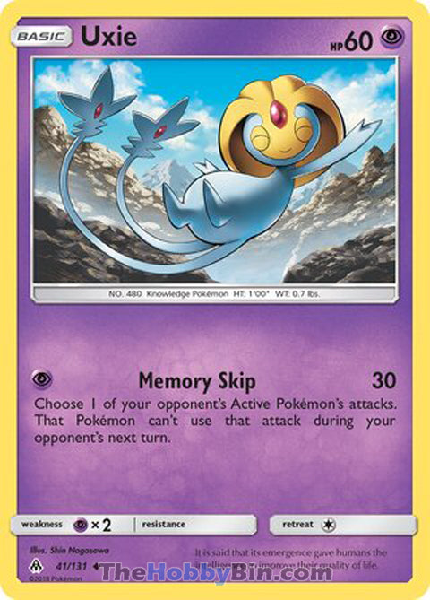 0041 Uxie Uncommon Forbidden Light