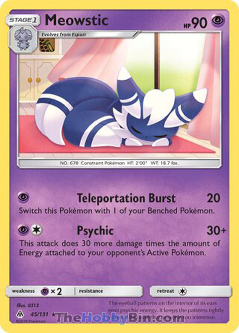 Meowstic Forbidden Light Rare #45/131