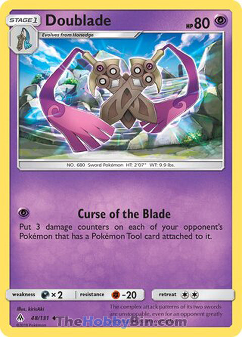 0048 Doublade Uncommon Forbidden Light