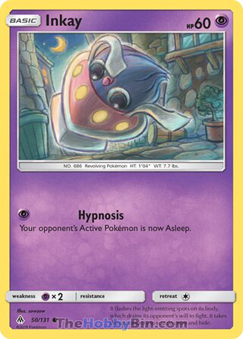 Inkay #50/131 Common - Forbidden Light Pokemon card