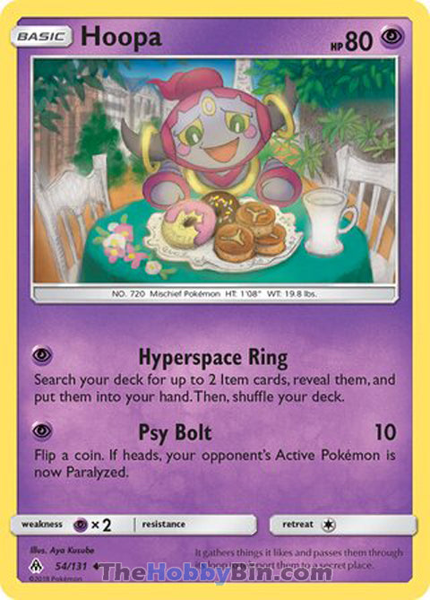 Hoopa #54/131 Uncommon - Forbidden Light Pokemon card