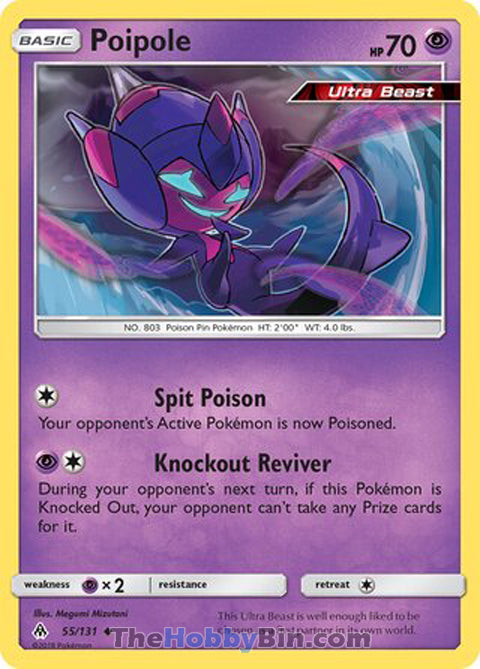 Poipole #55/131 Uncommon - Forbidden Light Pokemon card