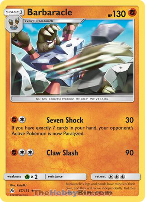 0067 Barbaracle Rare Forbidden Light