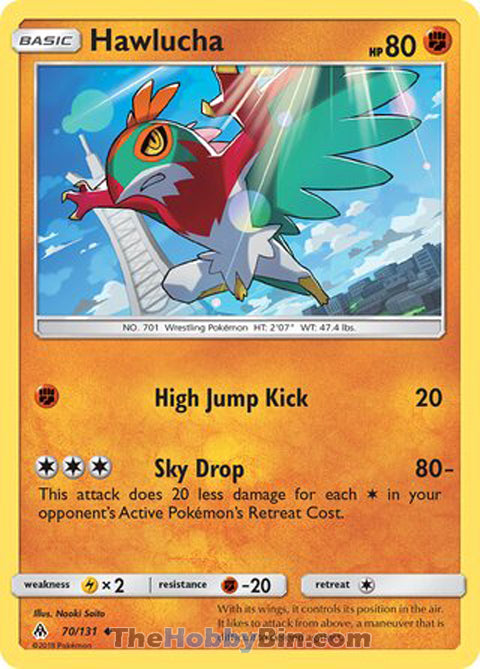 0070 Hawlucha Uncommon Forbidden Light