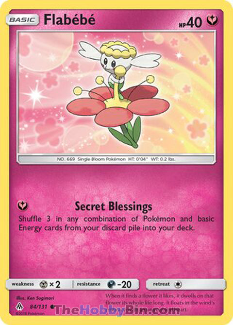 Flabebe #84/131 Common - Forbidden Light Pokemon card