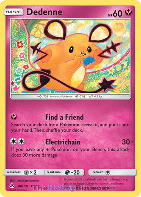Dedenne #88/131 Uncommon - Forbidden Light Pokemon card