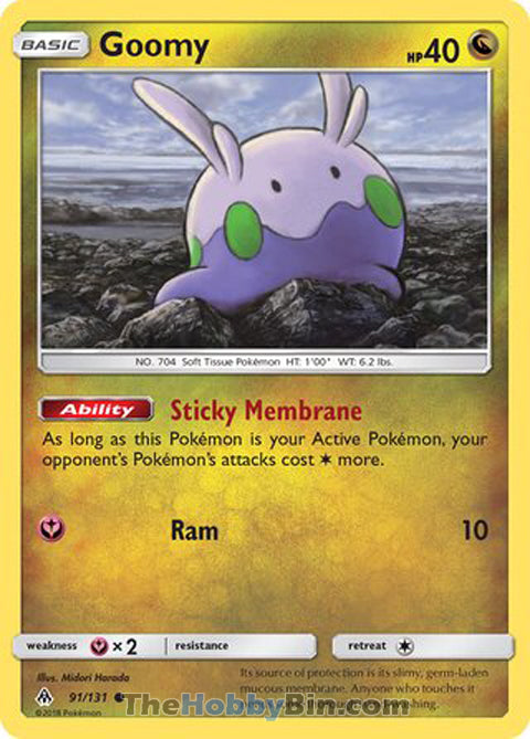 Goomy #91/131 Common - Forbidden Light Pokemon card
