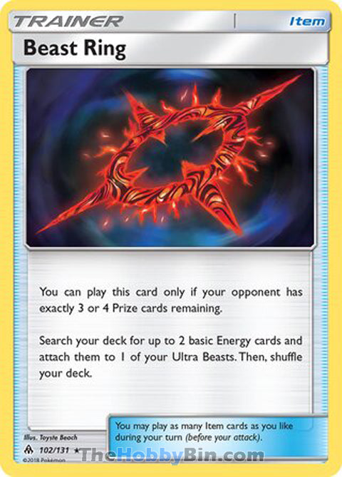 0102 Beast Ring Rare Forbidden Light