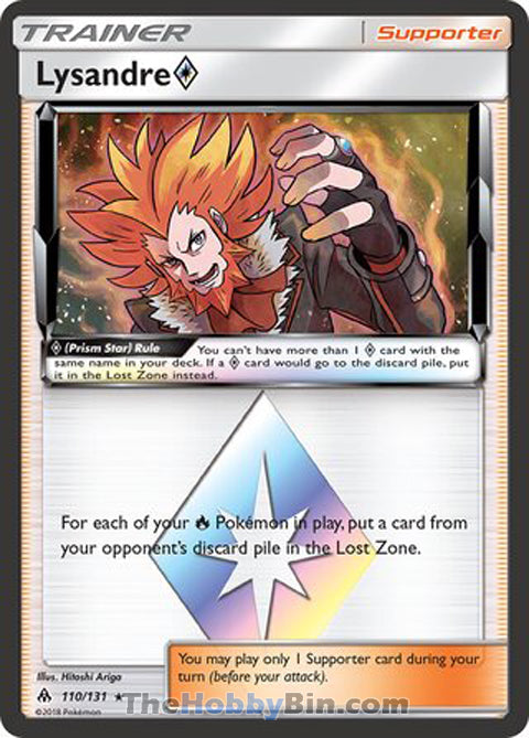 Lysandre Prism Star Forbidden Light Prism Rare #110/131