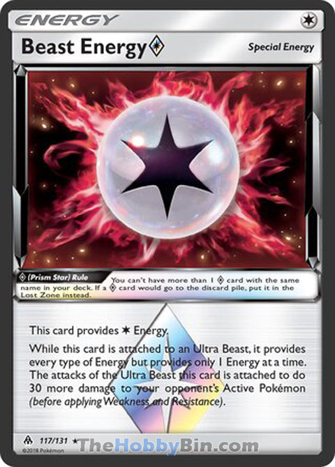 0117 Beast Energy Prism Star Prism Rare Forbidden Light