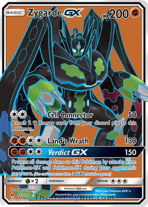 Zygarde GX #123/131 Ultra Rare - Forbidden Light Pokemon card
