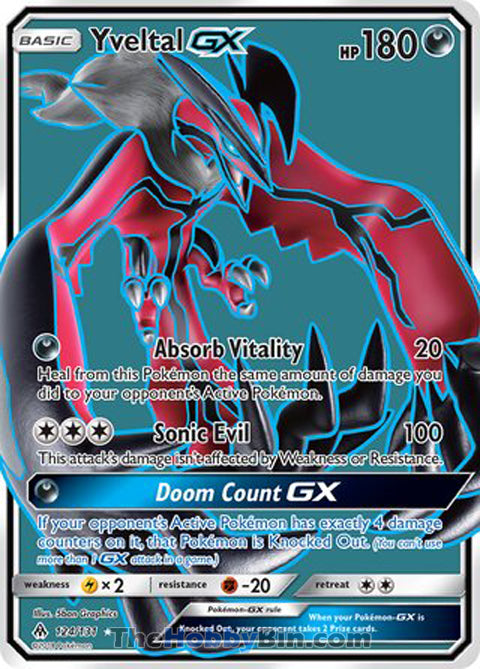 0124 Yveltal GX Ultra Rare Forbidden Light