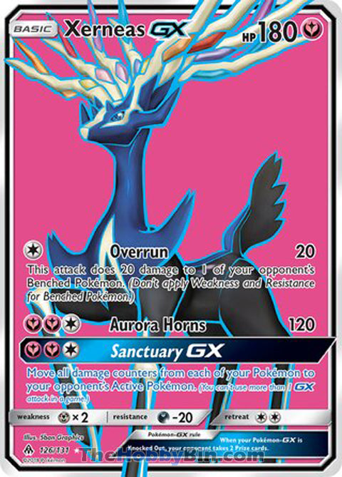Xerneas GX #126/131 Ultra Rare - Forbidden Light Pokemon card