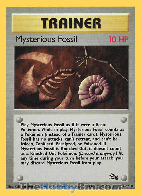 fossil booster box card list 1st Edition (62/62) Complete Set 1999 who can argue with that Pokemon Fossil Booster Box