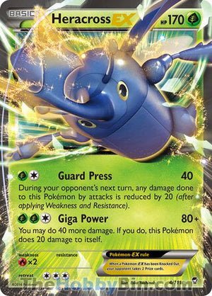 0004 Heracross EX Ultra Rare Furious Fists