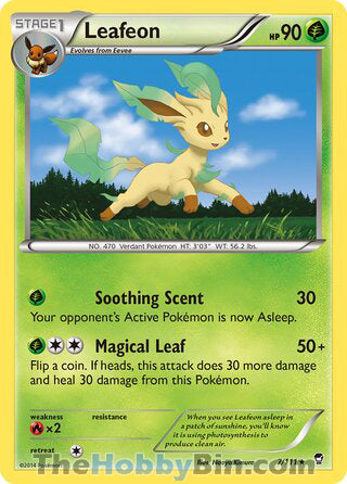 Leafeon #7/111 Rare - Furious Fists Pokemon card