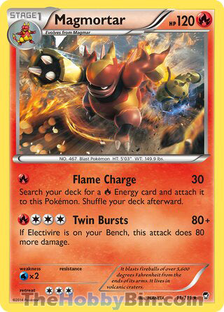 Magmortar #11/111 Rare - Furious Fists Pokemon card