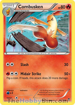 0013 Combusken Uncommon Furious Fists