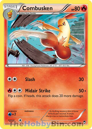 Combusken #13/111 Uncommon - Furious Fists Pokemon card