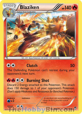 Blaziken #14/111 Holo Rare - Furious Fists Pokemon card
