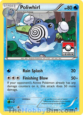 Poliwhirl #16/111 Uncommon - Furious Fists Pokemon card