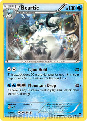 0022 Beartic Rare Furious Fists