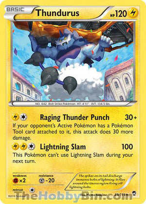 0033 Thundurus Rare Furious Fists