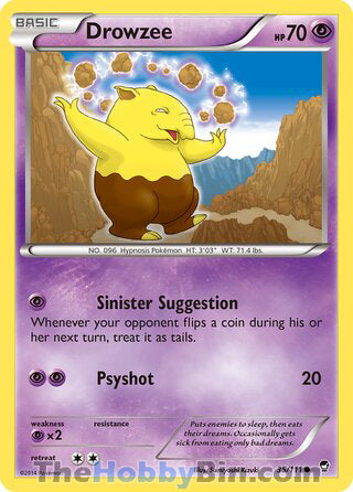 Drowzee #35/111 Common - Furious Fists Pokemon card