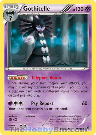 Gothitelle #41/111 Rare - Furious Fists Pokemon card